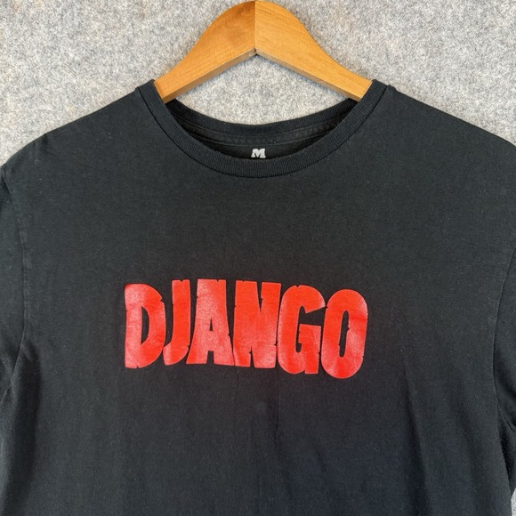 Django Unchained T Shirt Mens Medium Black Quentin Tarantino Movie Promo 2012 - Picture 3 of 8